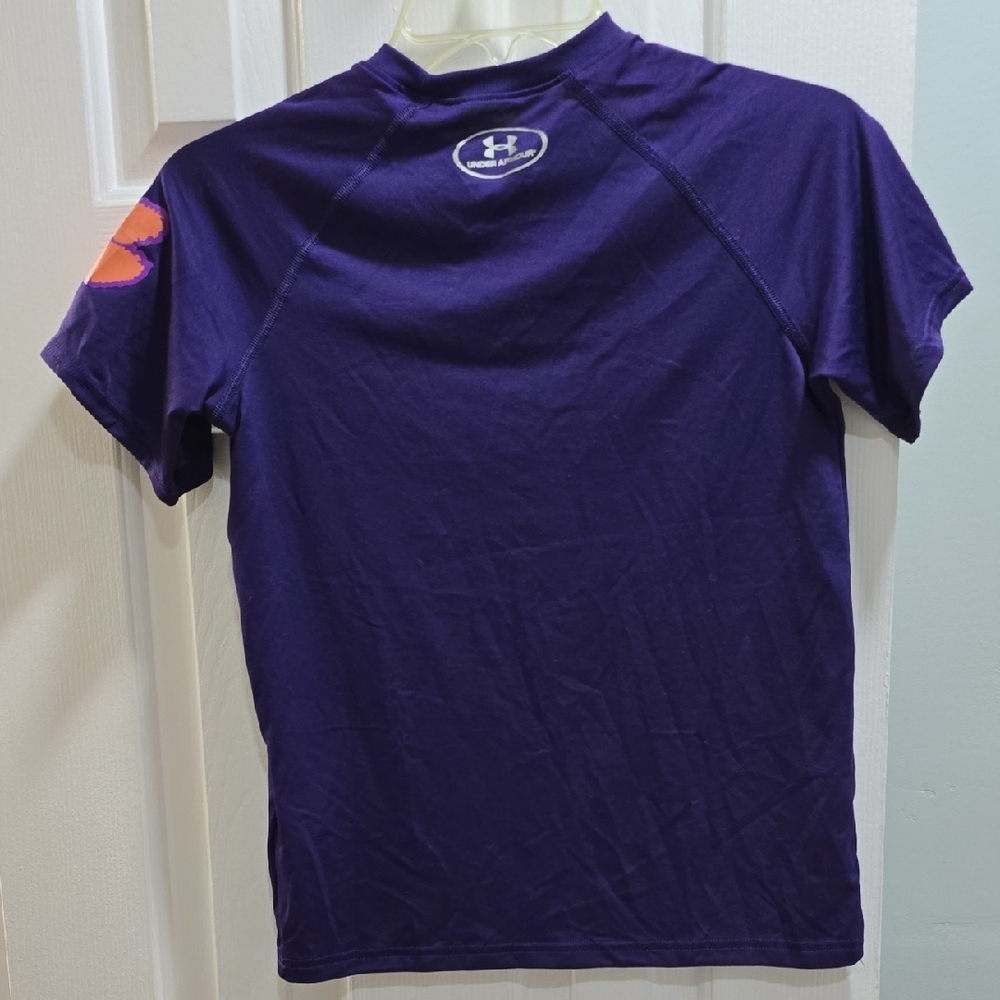 Under Armour Purple and Orange Short Sleeve Tee Kid Size YMD - Picture 6 of 8
